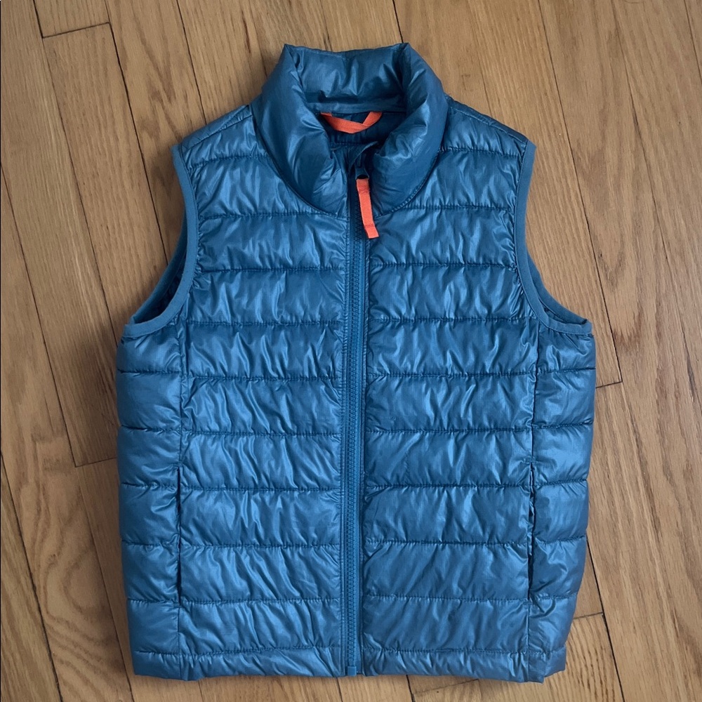 Primary Lightweight Quilted Puffer Vest - Slate Blue